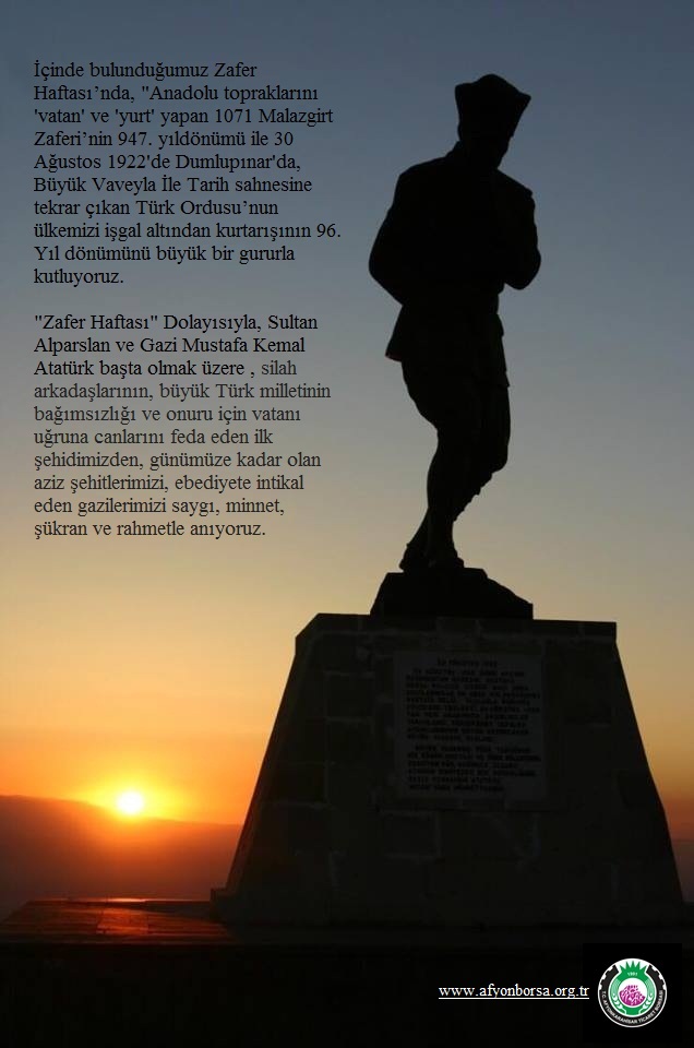 ZAFER HAFTAMIZ KUTLU OLSUN